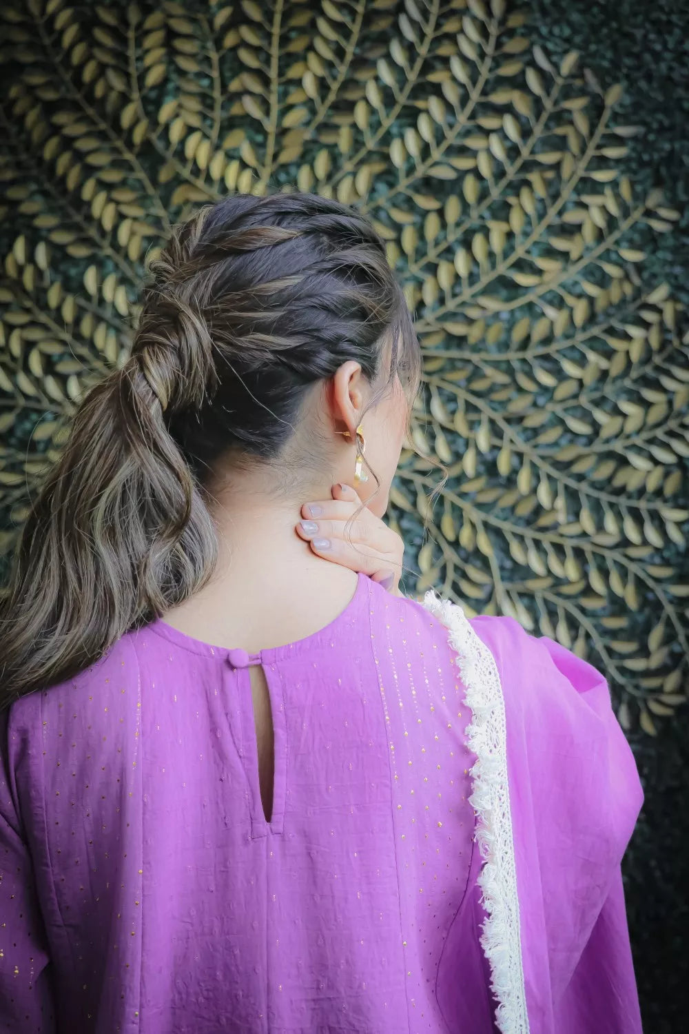 jashna lavender suit set