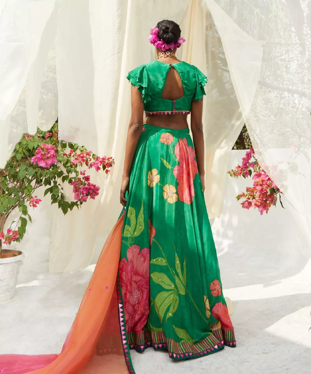 Green Lehenga