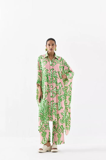 La Paz Front Button Kimono Kurta And Pants