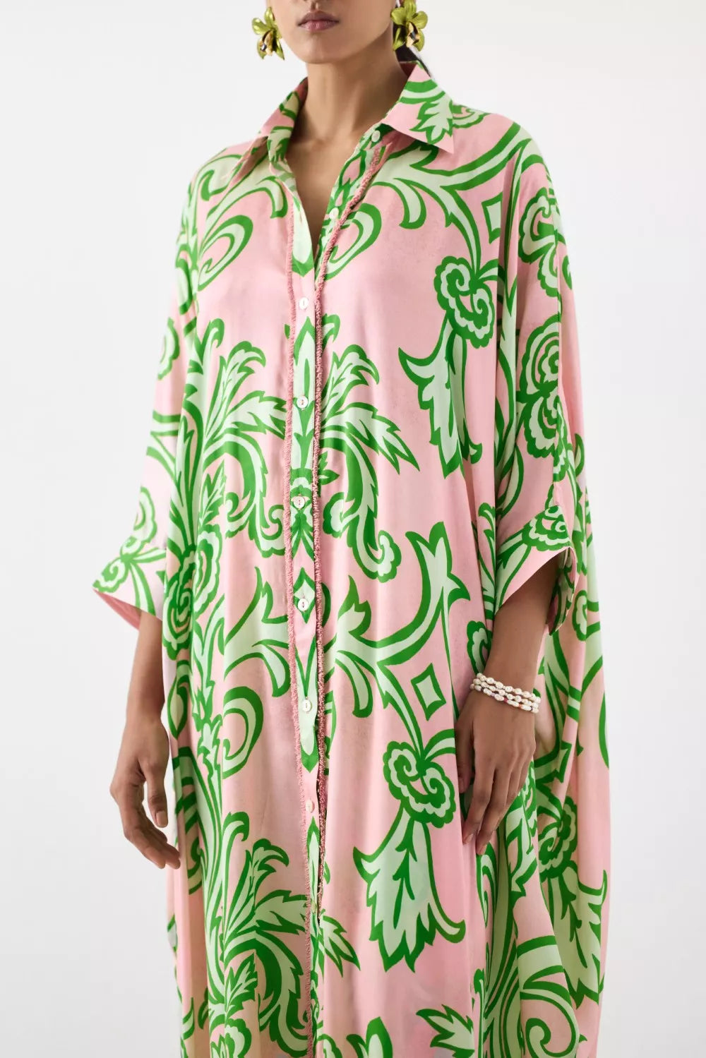 La Paz Front Button Kimono Kurta And Pants
