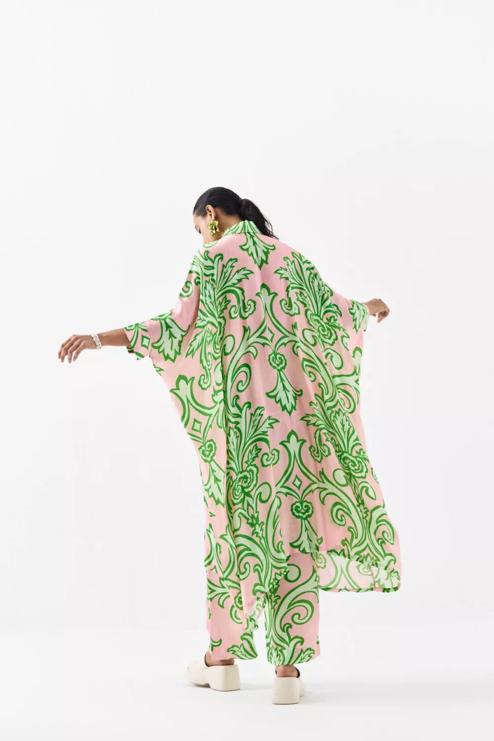La Paz Front Button Kimono Kurta And Pants