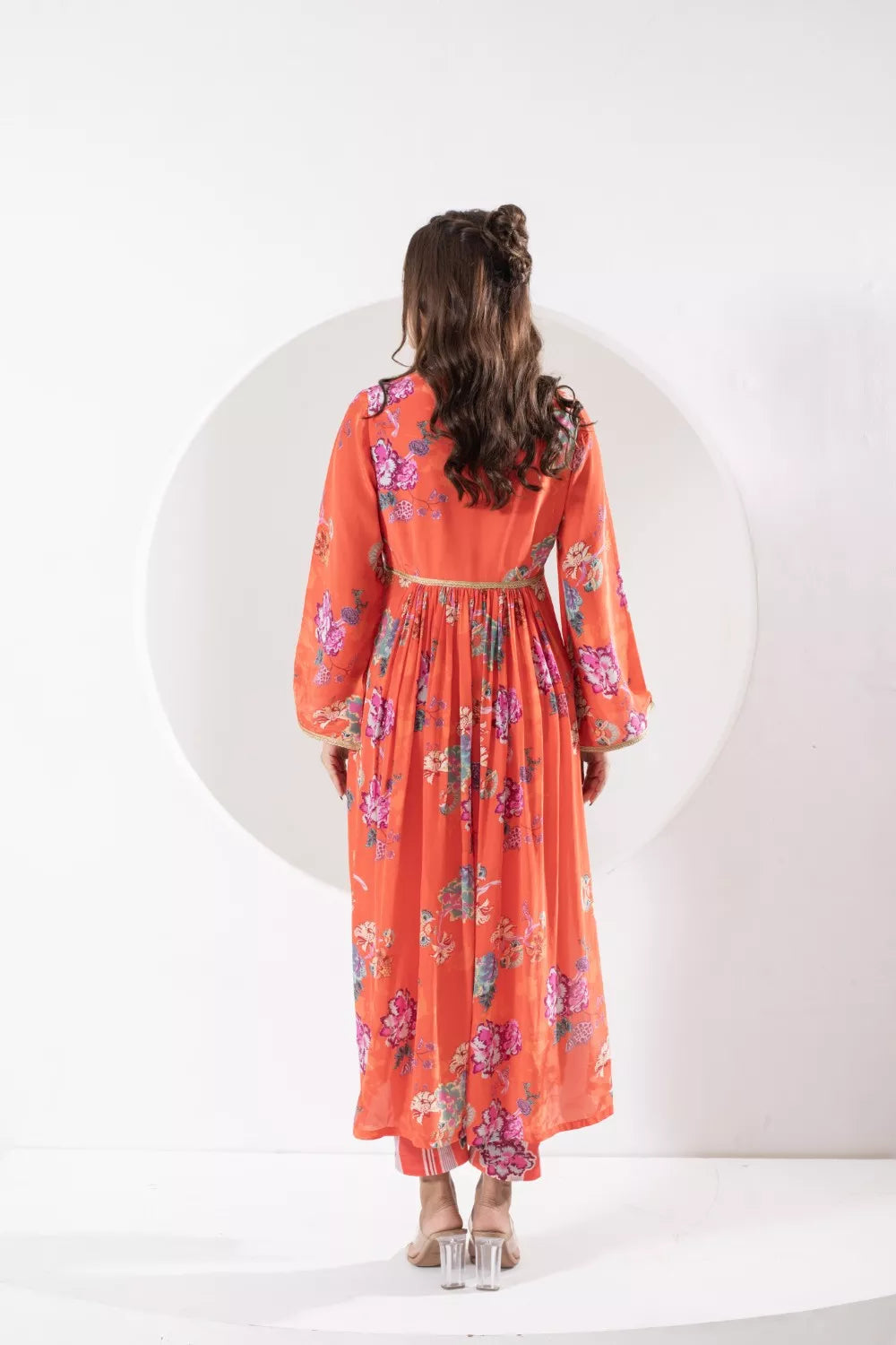 Madhubala orange Suit set