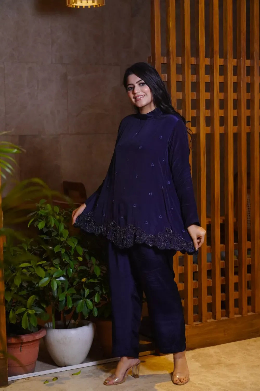 Navy Blue Pant Sets