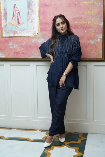 Navy Blue Pant Sets