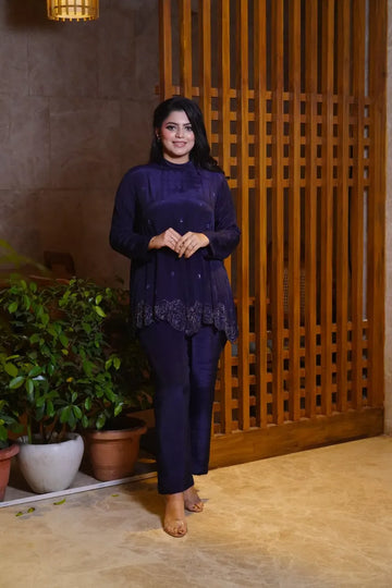 Navy Blue Pant Sets