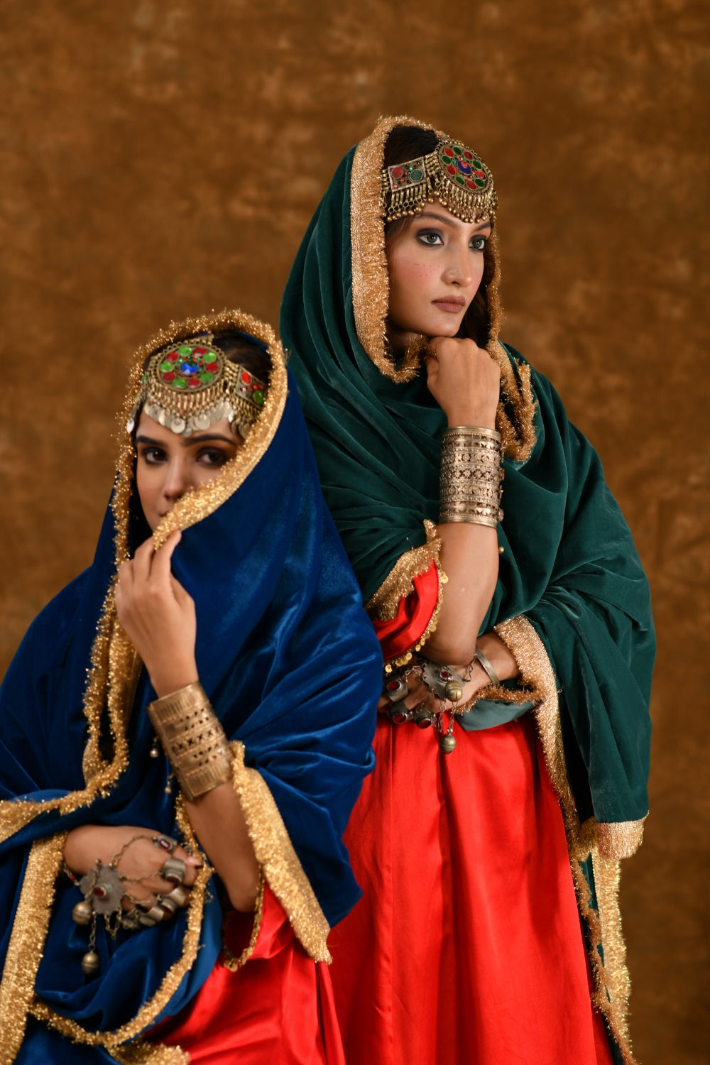 Roohi Red and Teal Green 3 pc set