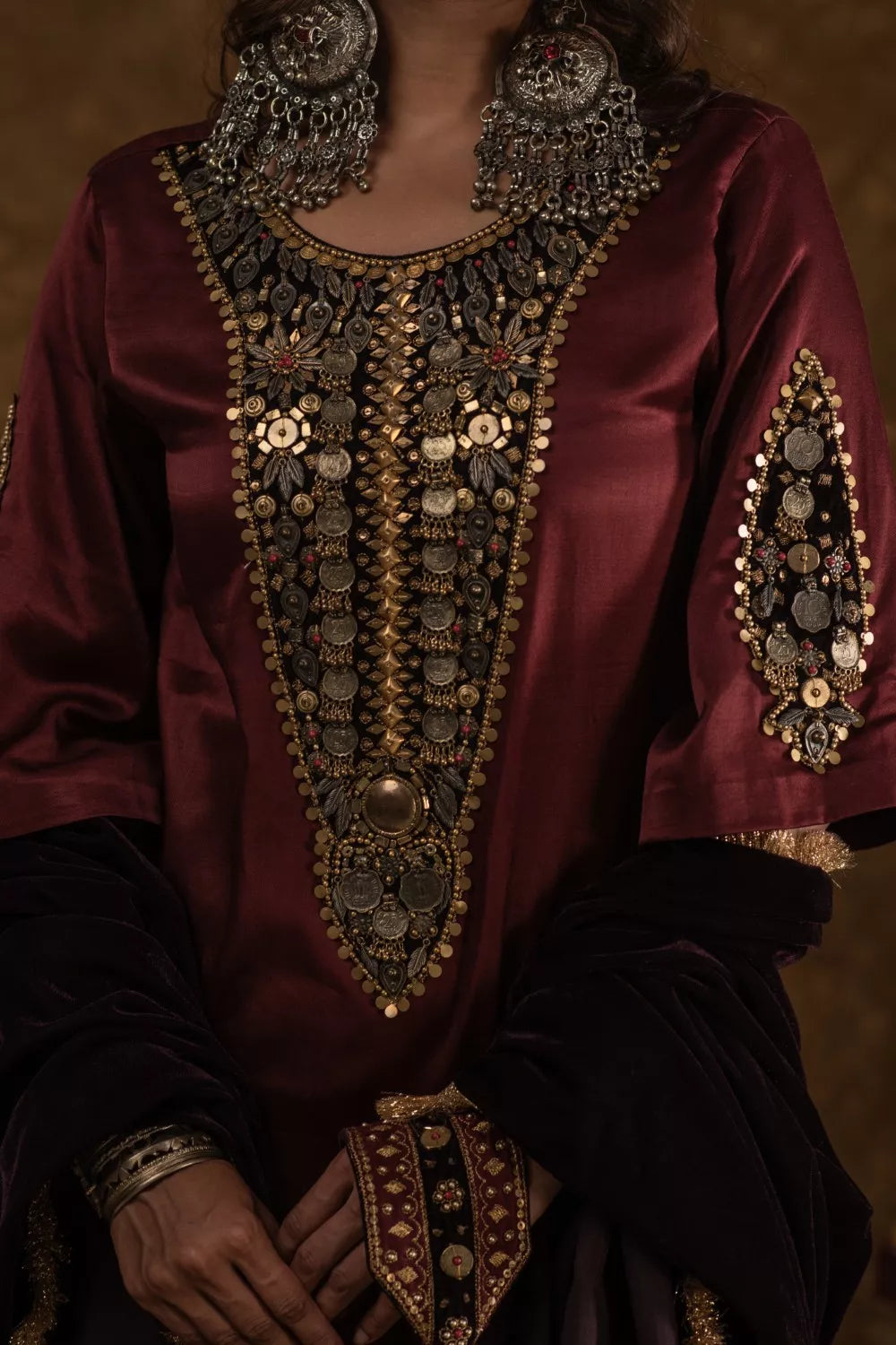 Rubina Maroon and Wine 3pc set