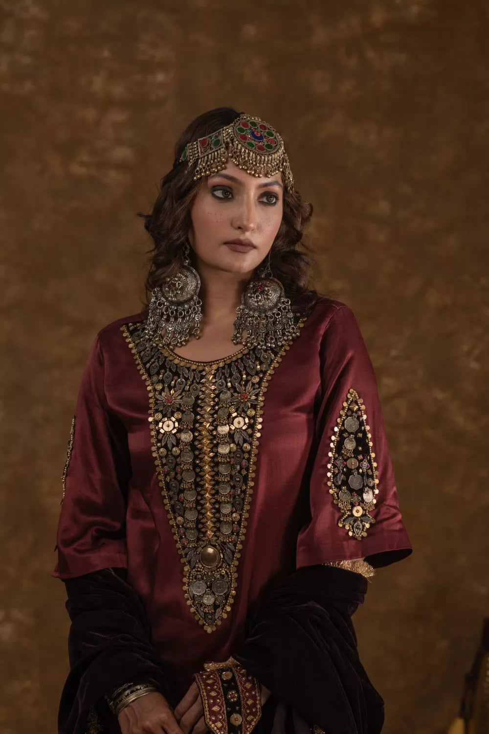 Rubina Maroon and Wine 3pc set