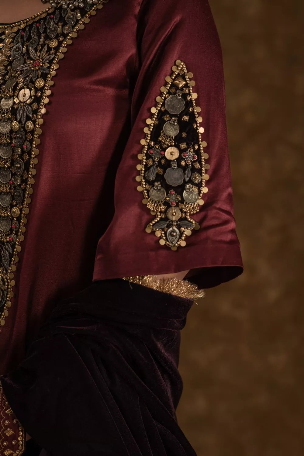Rubina Maroon and Wine 3pc set
