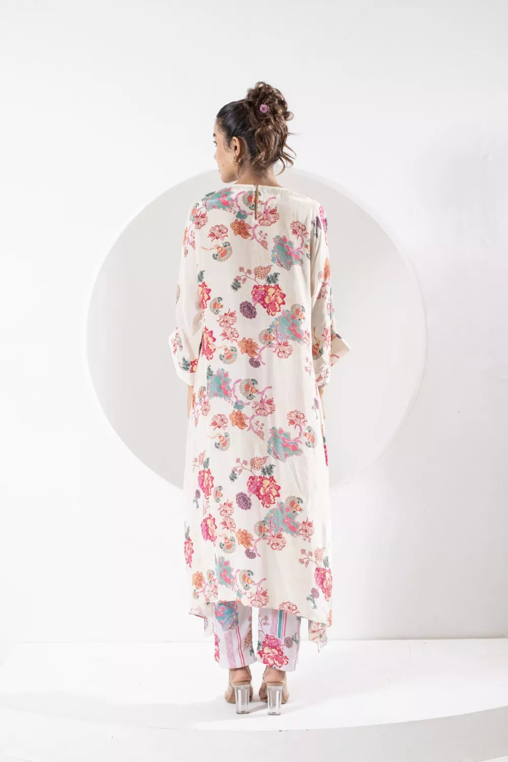 Rukmini Ivory kaftan set