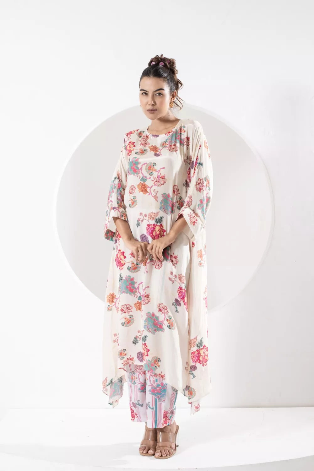 Rukmini Ivory kaftan set