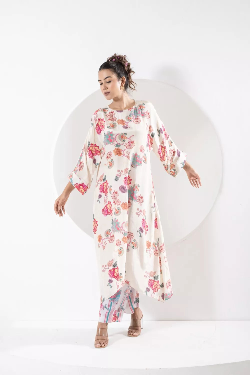 Rukmini Ivory kaftan set