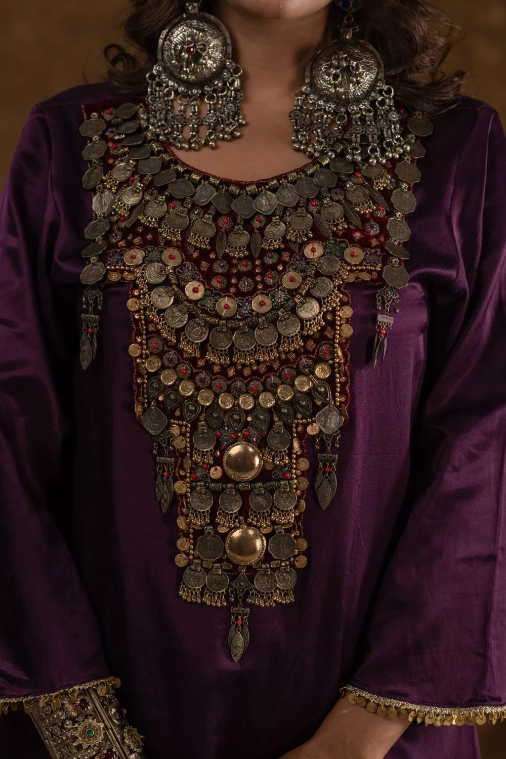 Shaira Purple and Maroon 3 pc set