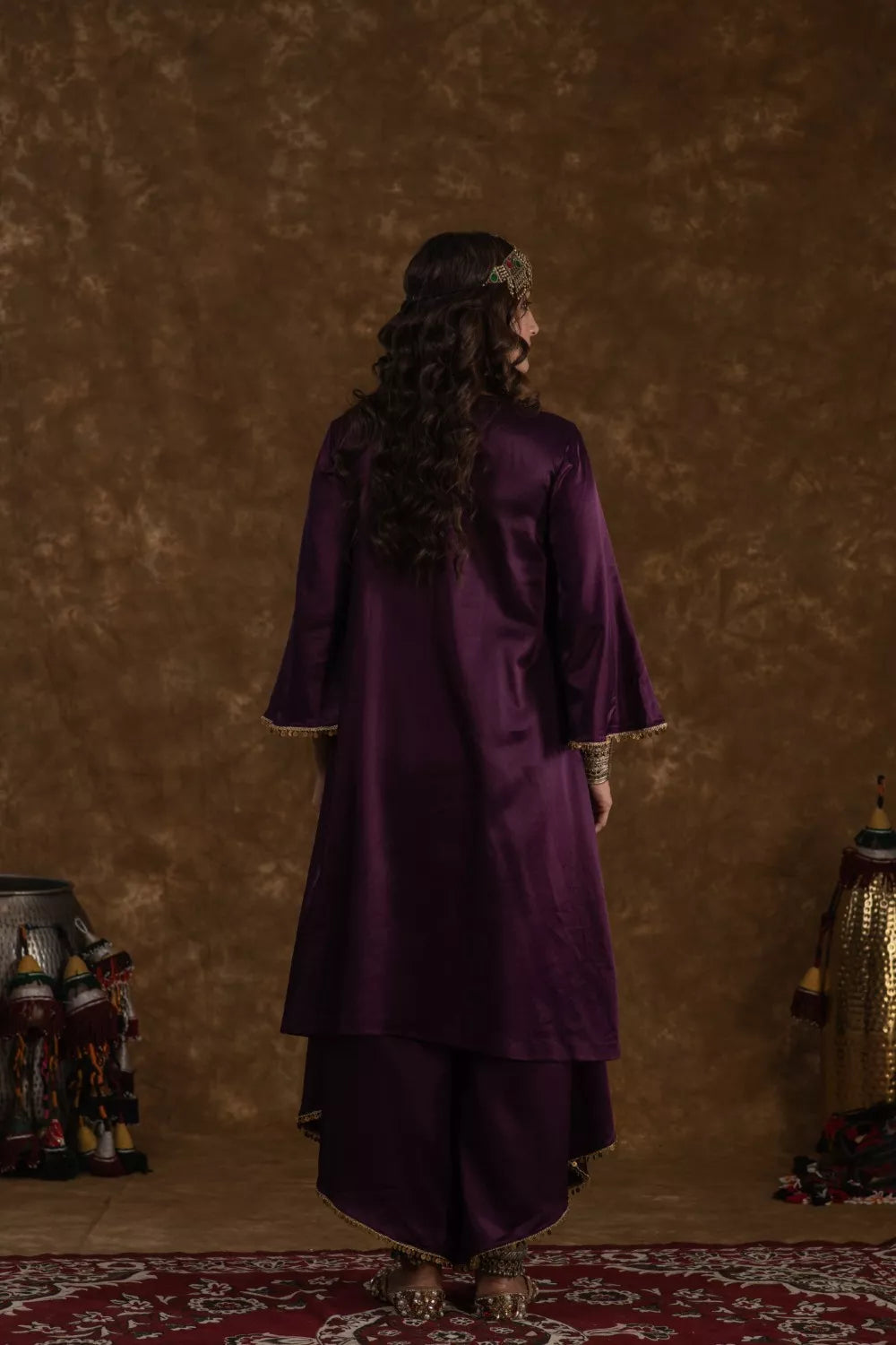 Shaira Purple and Maroon 3 pc set