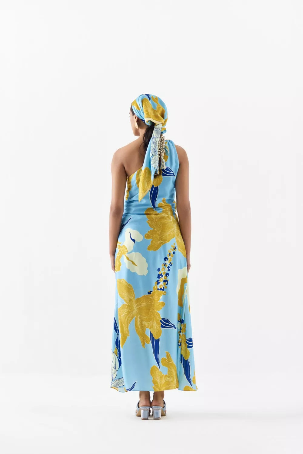 White Rose One Shoulder Dress