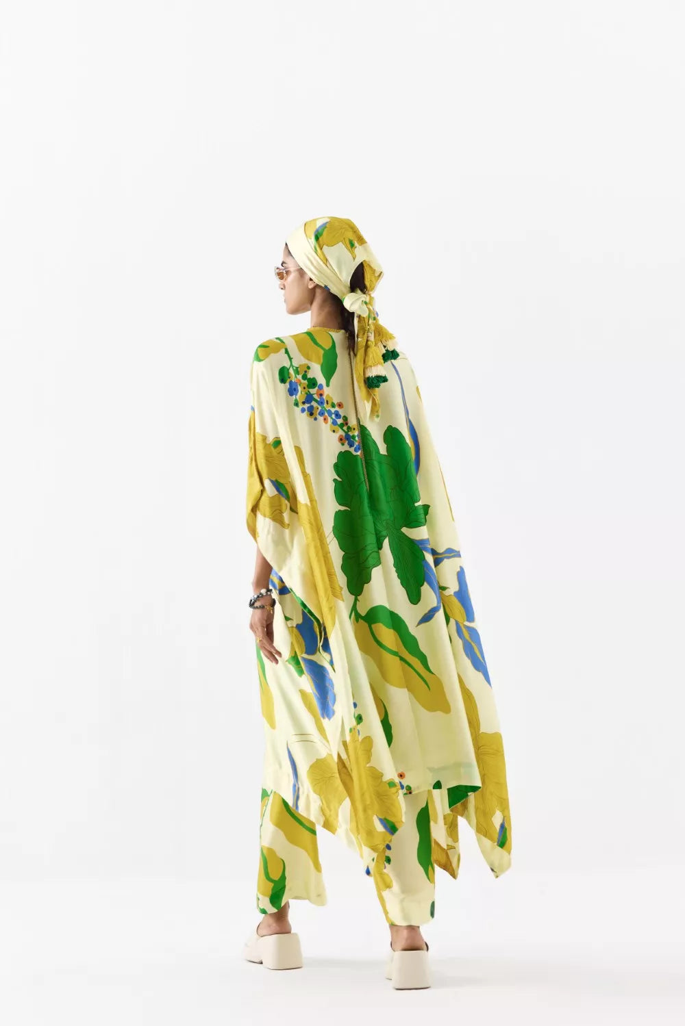 Yellow Rose Kimono Kurta & Pants